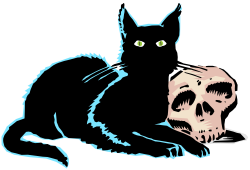 OnlineLabels Clip Art - Evil Black Cat.Svg