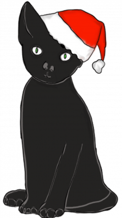 christmas cat clip art - Google Search | cat art | Christmas cats ...