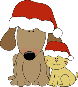 Holiday Dog And Cat Clipart