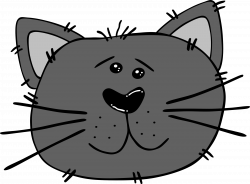 Clipart - Cartoon Cat Face