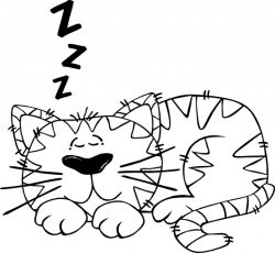 clipartist.net » Clip Art » gerald g cat sleeping 2 SVG