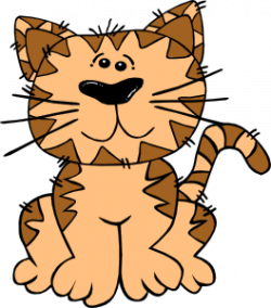 Gerald G Cartoon Cat Sitting Med | Free Images at Clker.com - vector ...