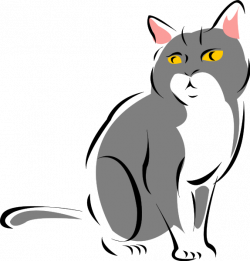 Stylized Grey Cat Clipart | Clipart Panda - Free Clipart Images
