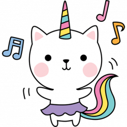 StickerPop — Excited Kittycorn by StickerPop