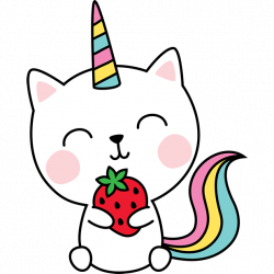 StickerPop — Strawberry Kittycorn by StickerPop