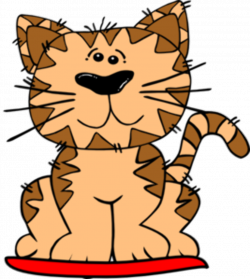 Cat On Mat Clip Art at Clker.com - vector clip art online, royalty ...