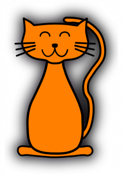 Orange Cat Clip Art at Clker.com - vector clip art online, royalty ...