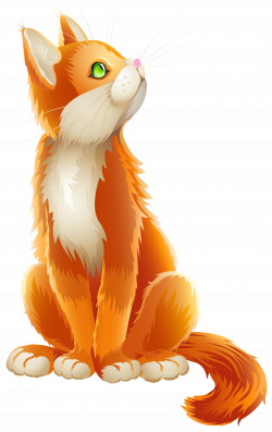 Orange Cat Cartoon Transparent PNG Clip Art Image | Gallery ...
