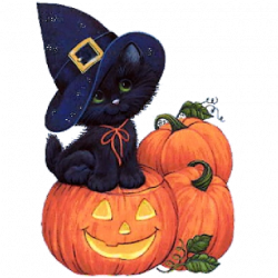 Cute Halloween Cat Clip Art | Cute Halloween Cat Clipart ...