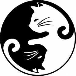 Image result for yin yang cat art | tattoo | Cats, Yin yang, Cat art