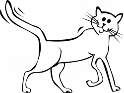 Running cat banner library black and white - RR collections