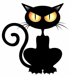 Scary cat clip black and white - RR collections