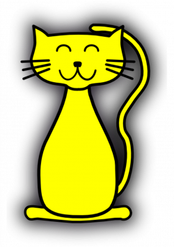 Yellow Cat Clipart