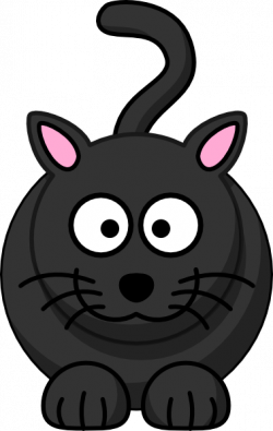 Black Cat Small Eyes Clip Art at Clker.com - vector clip art online ...