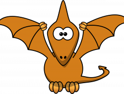 Cartoon pterodactyl with upraised wings by anarres | dino party ...