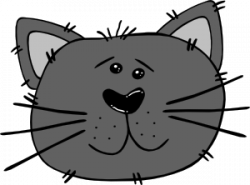 Cartoon Cat Face Clip Art at Clker.com - vector clip art online ...