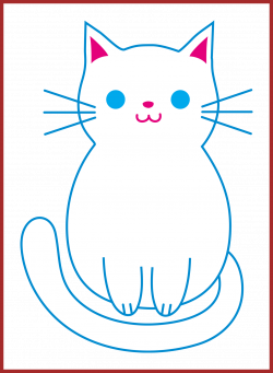 White cat banner library stock transparent background - RR collections
