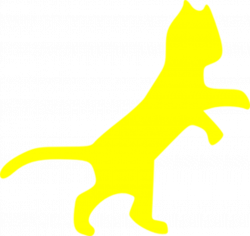 Yellow Cat Dancing Clip Art at Clker.com - vector clip art online ...