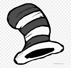 The Cat In The Hat Clipart - Cat In The Hat Hat Black And ...