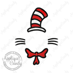 Cat Hat Monogram Frame Fill