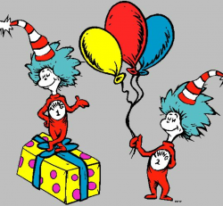 Cat in the hat thing 1 and 2 printable clip art clipart ...