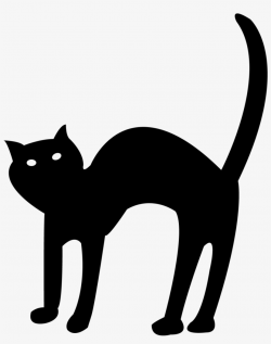 Halloween Black Cat Vector Free Transparent Background ...
