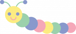 baby sports clip art | Cute Pastel Caterpillar - Free Clip ...