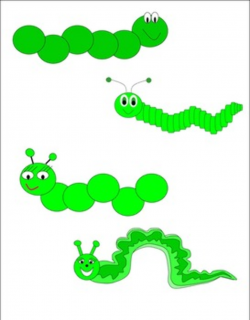 Cute Caterpillar Clipart