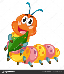 Image result for caterpillar eating leaf clipart | Leaf ...