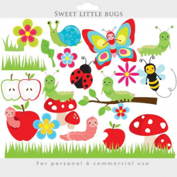 Cute bugs clipart - bugs clip art, caterpillar, worm ...