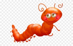 Caterpillar Clipart Alice In Wonderland - Orange Caterpillar ...