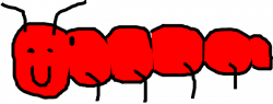 Red Caterpillar Clip Art at Clker.com - vector clip art ...