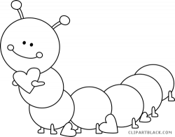 Caterpillar black and white clipart 3 » Clipart Station