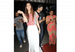 Kriti Sanon and Sushant Singh Rajput spotted at airpot