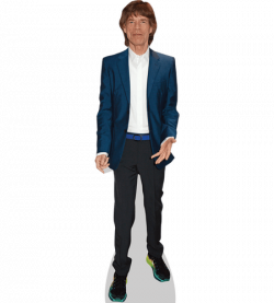 Mick Jagger (Blue Blazer) Cardboard Cutout | Celebrity Cardboard Cutouts