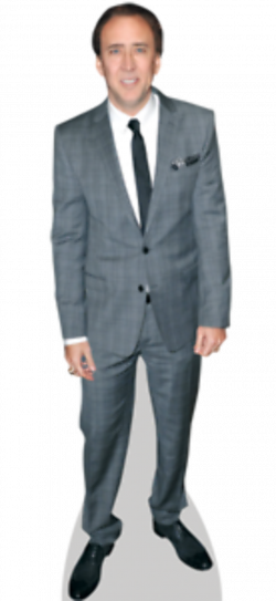 Nicolas Cage (grey suit) Life Size Celebrity Cardboard Cutout Standee