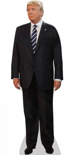 Donald Trump Suit Cardboard Cutout Celebrity Life-size Standup