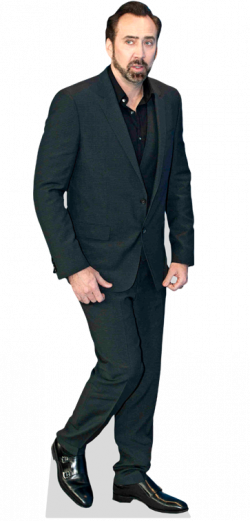 Nicolas Cage Blue Suit Cardboard Cutout Celebrity - Life-size!