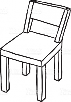 Chair Clipart Black And White Wood Clipart Seat Pencil And ...