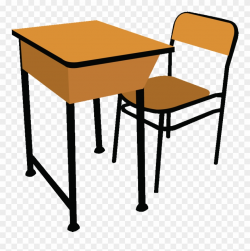 Table And Chairs Clip Art - Classroom Desk Clip Art - Png ...