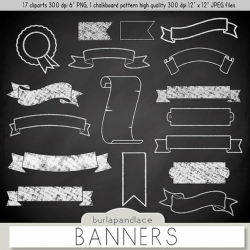 Chalkboard banner clipart, chalkboard clipart banners ...