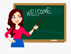 Chalkboard Clipart Png - Blackboard With Teacher Clipart ...