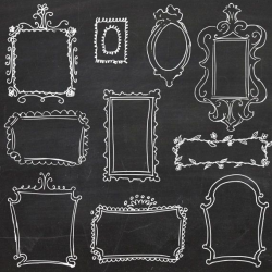 72 Awesome free chalkboard frames clipart | Chalkboard ...