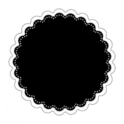 16 Black and White Chalkboard Frames Clipart