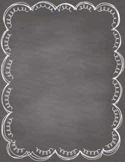 Chalkboard Papers with Frames- 30 Commercial Use Papers ...