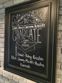Graduation Chalkboard Art #graduationchalkboard | Blackboard ...