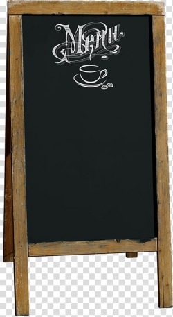 Empty Menu chalkboard transparent background PNG clipart ...