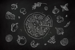 Drawn Pizza Clipart by Jumsoft on Envato Elements