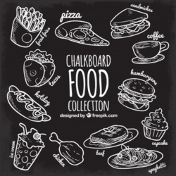 Chalk Food Vectors, Photos and PSD files | Free Download