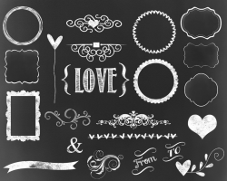 Chalkboard flourish - Clip Art Library